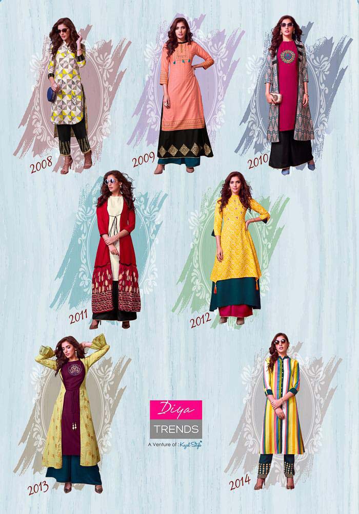 Globus City Vol-2 Diya Trends Rayon Wholesale Kurti Globus City Vol-2 Diya Trends Rayon Wholesale Kurti